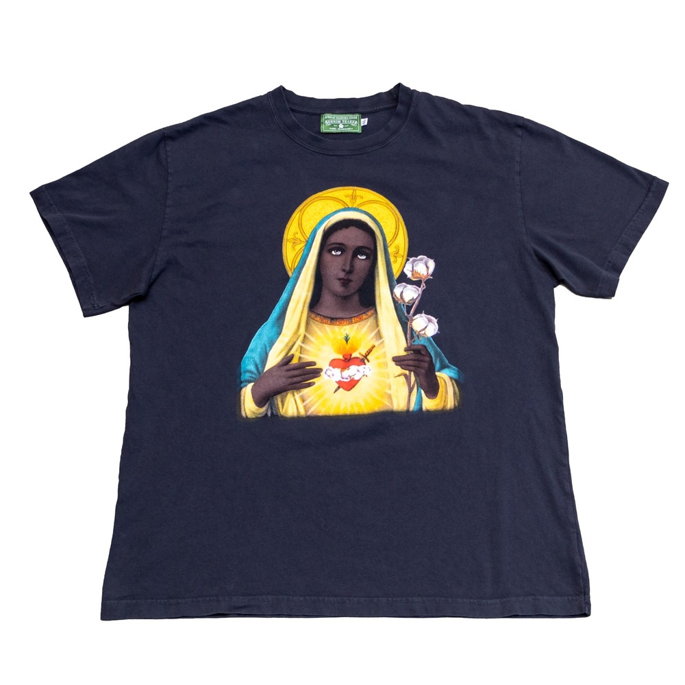 Denim Tears Gray Black Madonna Virgin Mary T Shirt‎ Made USA Men's XL Rare